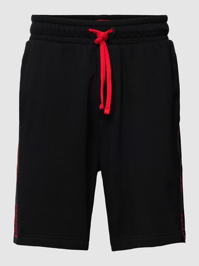 HUGO Sweatshorts mit elastischem Bund Black 2