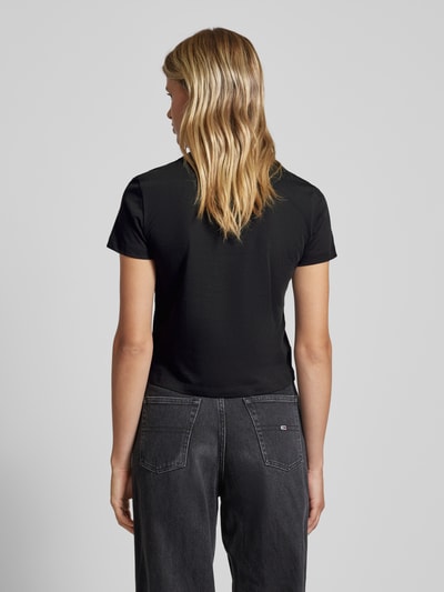 Calvin Klein Jeans T-shirt met labelprint Zwart - 5