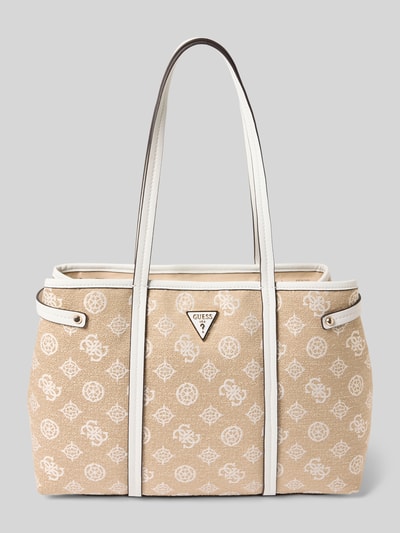 Guess Torebka z aplikacją z logo model ‘BEYZA GIRLFRIEND TOTE’ Złamany biały 2