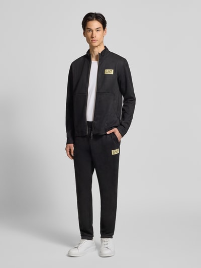 EA7 Emporio Armani Sweatjack met tweewegsritssluiting Zwart - 1