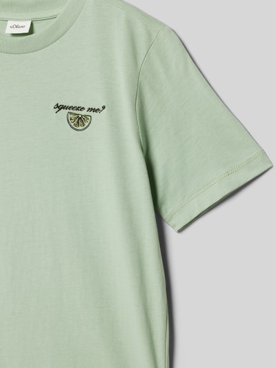 s.Oliver RED LABEL Regular Fit T-Shirt aus reiner Baumwolle Schilf 2