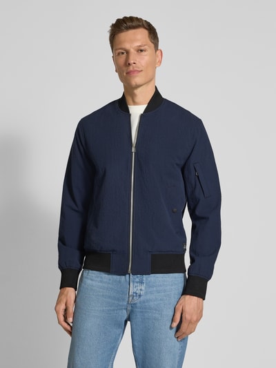 PAUL SMITH Bomberjacke mit Strukturmuster Marine 4