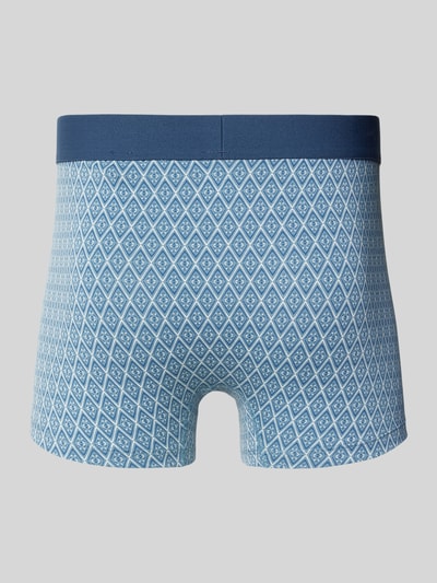 Schiesser Trunks mit Label-Detail im 3er-Pack Blau 3