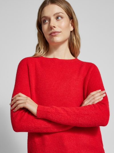 Rich & Royal Gebreide pullover met ronde hals Rood - 3