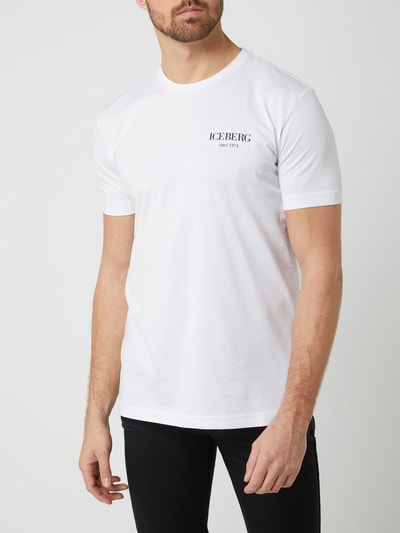 Iceberg T-shirt z nadrukiem z logo  Biały 4