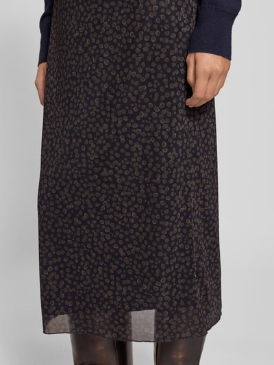 ROBE LÉGÈRE Midirock mit blickdichtem Unterrock Marine 3