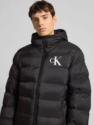 Calvin Klein Jeans Regular Fit Steppjacke mit Logo-Print Modell 'Monogram' Black 3