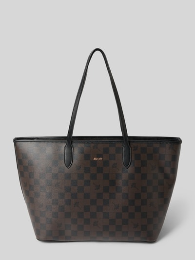 JOOP! Shopper met logodetail, model 'Lara' Donkerbruin - 2