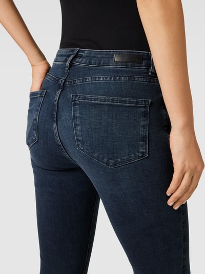 OPUS Jeans mit Knopf- und Reißverschluss Modell 'Elma' Dunkelblau 3