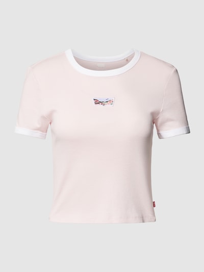 Levi's® T-shirt met motiefpatch Roze - 2