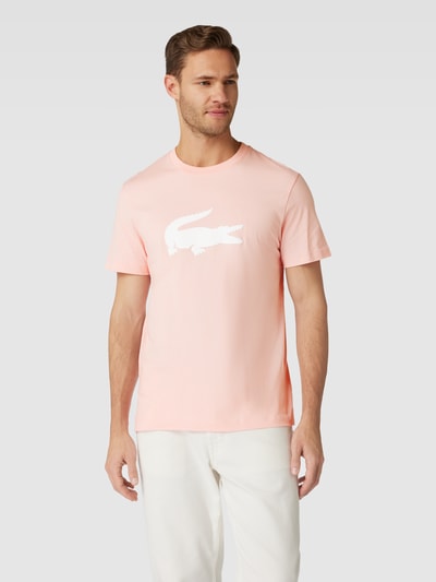 Lacoste T-shirt met ronde hals Roze - 4