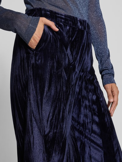 Christian Berg Cocktail Stoffen broek met elastische band Donkerblauw gemêleerd - 3