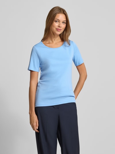 s.Oliver RED LABEL Regular Fit T-Shirt aus reiner Baumwolle Hellblau 4