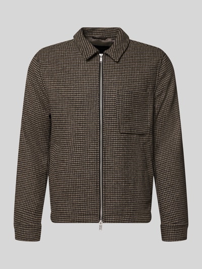 Lindbergh Regular Fit Hemdjacke mit Zweiwege-Reißverschluss Anthrazit 1