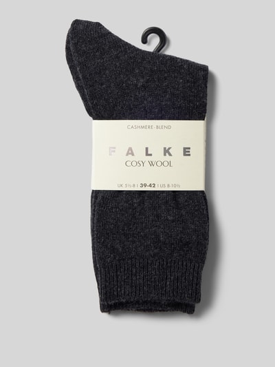 Falke Sokken met hoogwaardige mix van wol en kasjmier, model 'COSY WOOL' Donkergrijs - 3