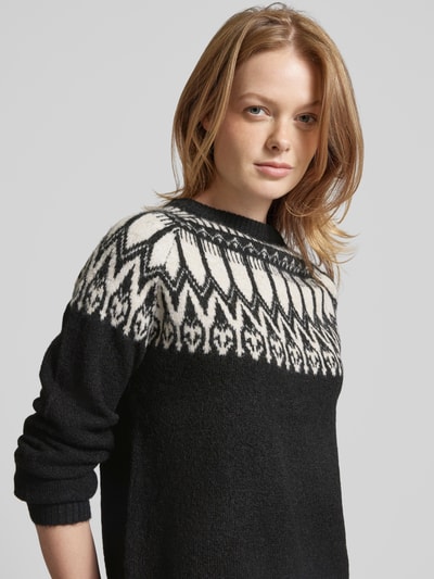 Vero Moda Norweger Pullover Modell 'SIMONE' Black 3