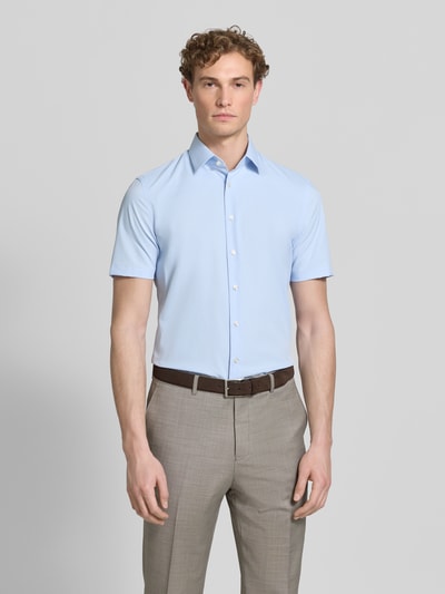 Jake*s Slim Fit Business-Hemd mit Kentkragen Bleu 4
