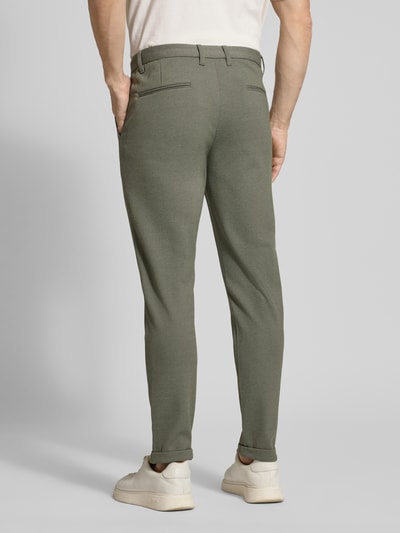 Lindbergh Kort BROEK met Steekzakken Olijfgroen - 5