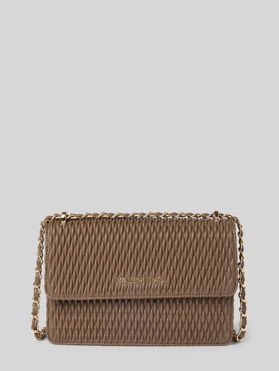 VALENTINO BAGS Crosbodytas met labelapplicatie, model 'FREQUENCY' Taupe - 1