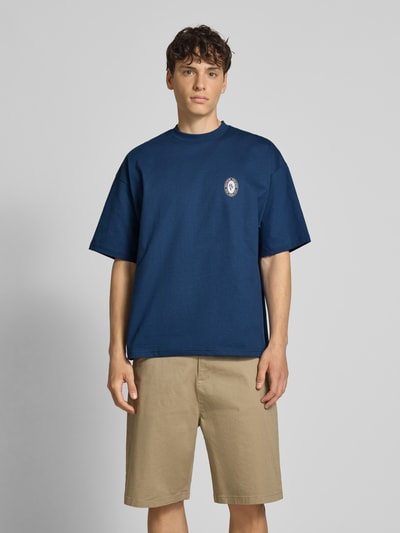 REVIEW T-shirt met ronde hals Donkerblauw - 4