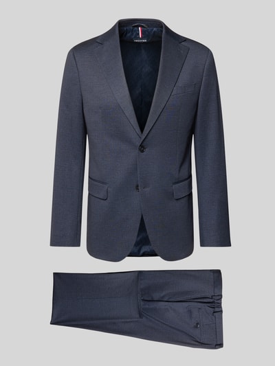 HECHTER PARIS Pak met reverskraag, model 'London' Marineblauw - 2