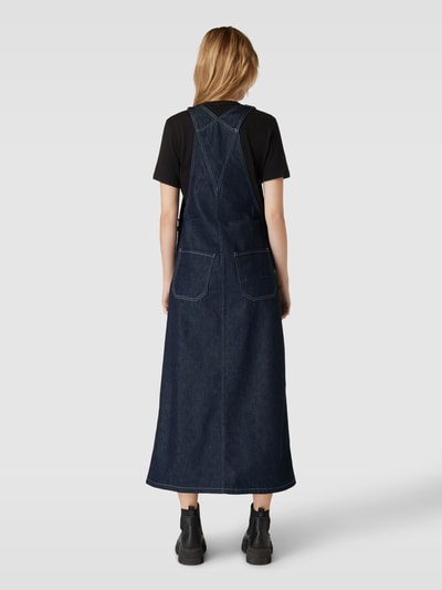 G-Star Raw Latzkleid mit Brusttasche Modell 'Dungaree' Jeansblau 5