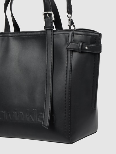 CK Calvin Klein Tote Bag in Leder-Optik   Black 3