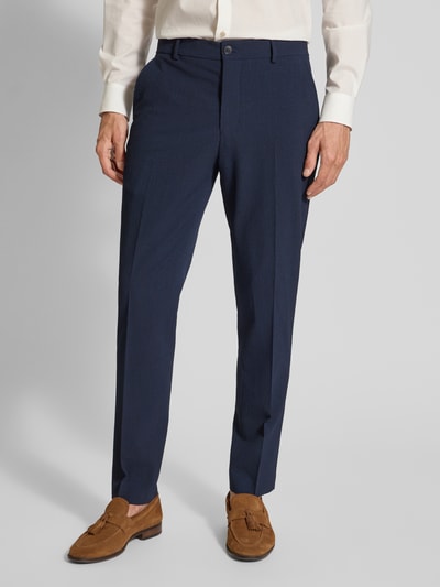 SELECTED HOMME Slim Fit Anzughose mit Bügelfalten Modell 'JOSE' Dunkelblau 4