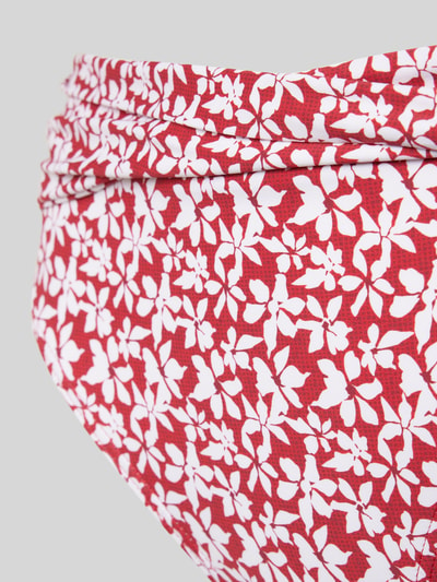 Esprit Bikinibroekje met all-over bloemenprint, model 'CALUSA' Rood gemêleerd - 2