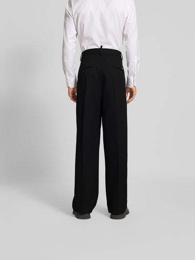 Dsquared2 Regular Fit Stoffhose mit Bügelfalten Black 5