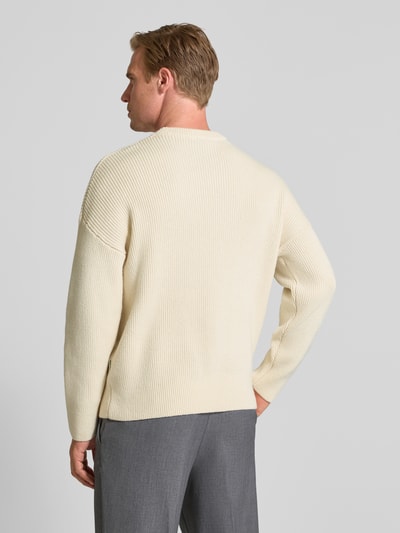 ANNARR Wollen pullover met structuurmotief, model 'BJORN' Offwhite - 5