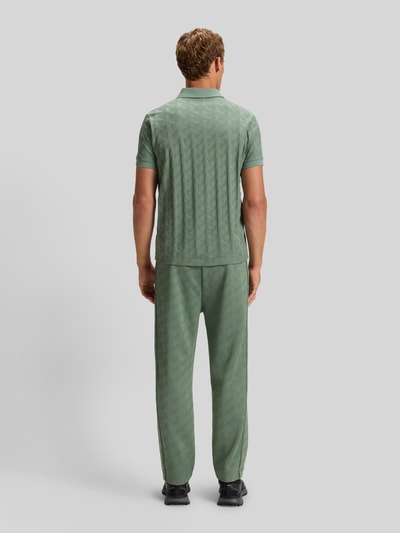 BOSS Green Relaxed Fit Poloshirt mit Strukturmuster Modell 'MIRROR' Lind 5