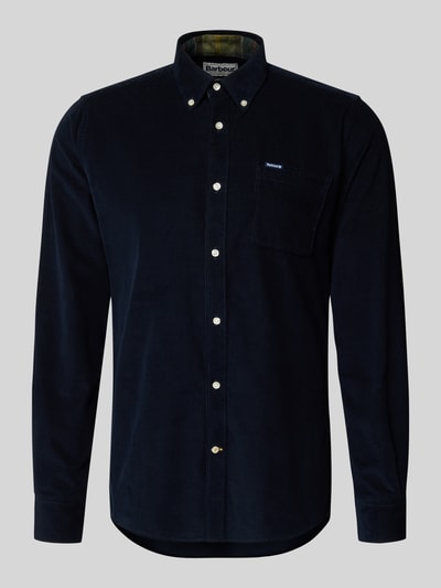 Barbour Tailored Fit Freizeithemd aus reiner Baumwolle Marine 2