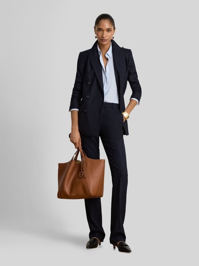 Lauren Ralph Lauren Regular Fit Longblazer aus Wolle mit Schulterpolstern Marine 1