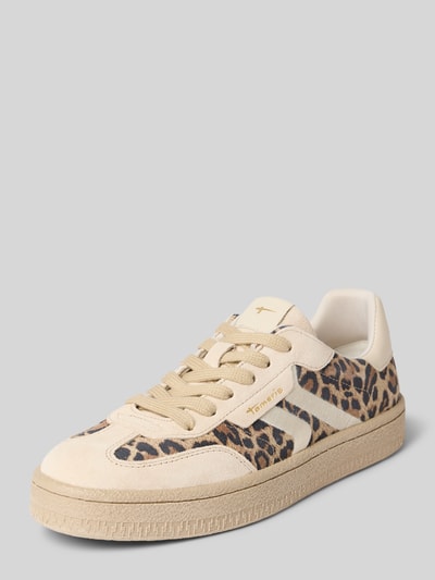 Tamaris Sneakersy niskie z naturalnej skóry bydlęcej Beżowy 1