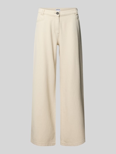 Jake*s Casual Wide Fit Jeans mit Strukturmuster Ecru 2