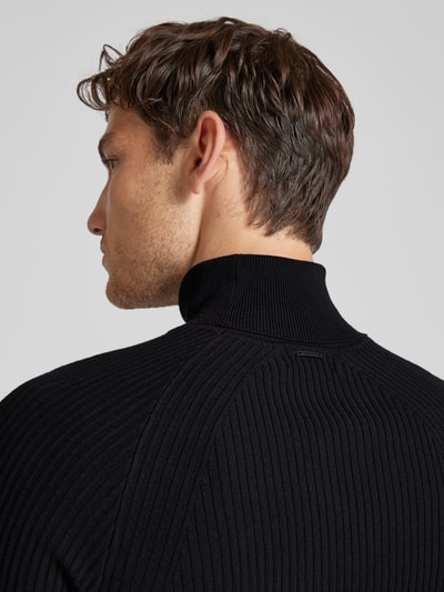 Antony Morato Strickpullover mit Strukturmuster Black 3