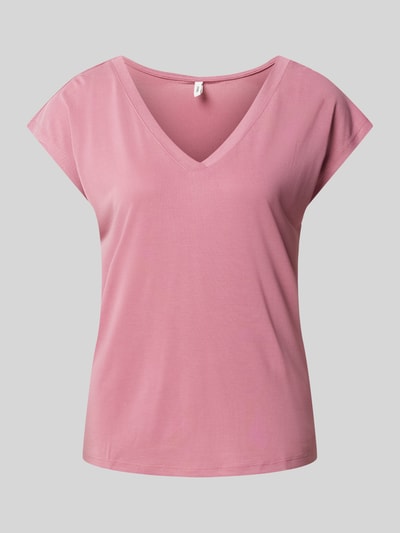 Only Comfort Fit T-Shirt aus Modal-Mix Modell 'FREE' Pink 2