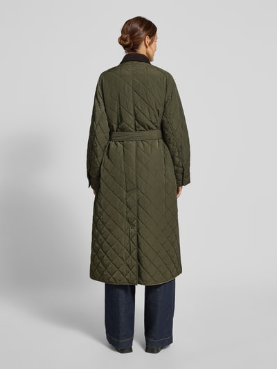 Weekend Max Mara Comfort fit gewatteerde lange jas met kamelenhaar, model 'COCCOLE' Kaki - 5