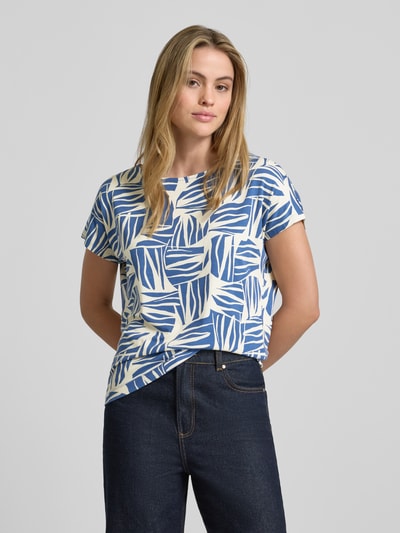 s.Oliver RED LABEL T-shirt o kroju relaxed fit z mieszanki wiskozy Oceaniczny 4