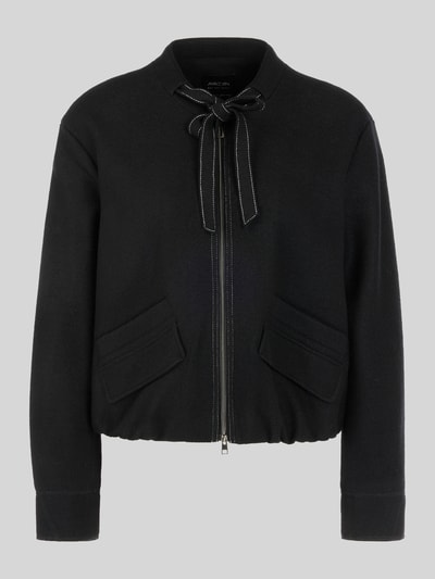 Marc Cain Blouson aus Wolle mit Schleifendetail Black 2