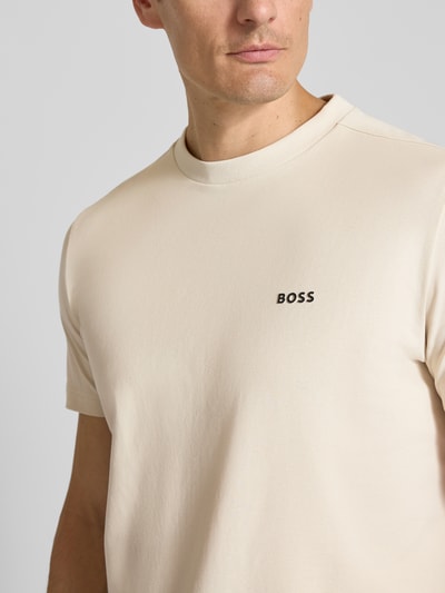 BOSS Green Regular Fit T-Shirt aus Baumwoll-Mix Modell 'TEE' Offwhite 3
