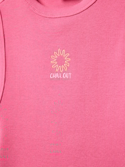 s.Oliver RED LABEL Slim Fit Top mit Baumwollanteil Pink 2