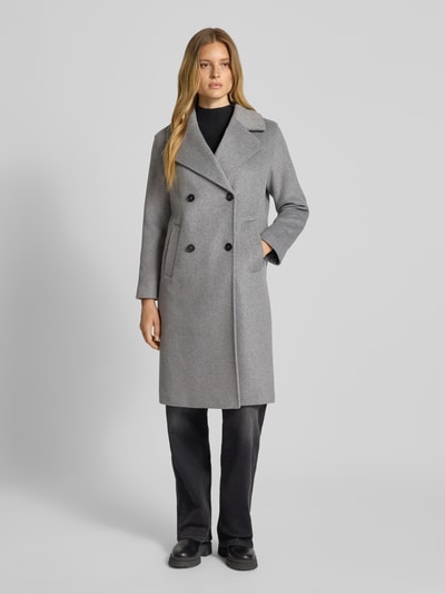 s.Oliver RED LABEL Płaszcz o kroju relaxed fit z dodatkiem wełny Jasnoszary melanż 4