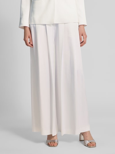 BOSS Spodnie z szeroką nogawką model ‘Tetosa’ Biały 4