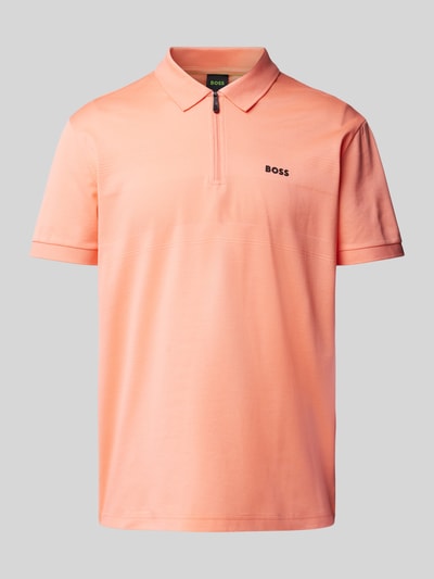 BOSS Green Poloshirt mit Label-Detail Modell 'Philix' Lachs 2