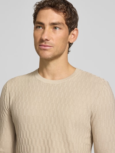 JOOP! COLLECTION Regular Fit Pullover aus einer Baumwolle Modell '10Dapher' Beige 3