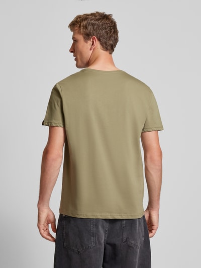 Alpha Industries T-Shirt mit Label-Print Oliv 5