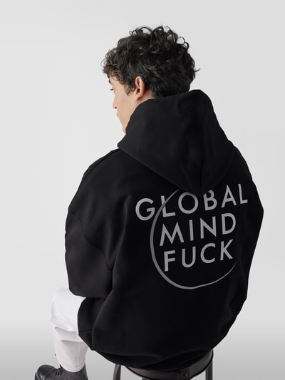 VETEMENTS Hoodie mit Statement-Print Schwarz 7