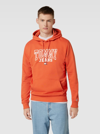 Tommy Jeans Hoodie mit Label-Print Modell 'ENTRY GRAPHIC' Rot 4